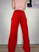 low-waisted wide leg cargo pants