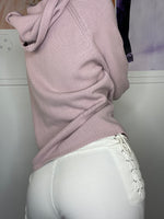 girl next door loose fit thin hooded  knit wear