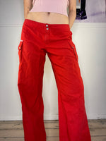 low-waisted wide leg cargo pants