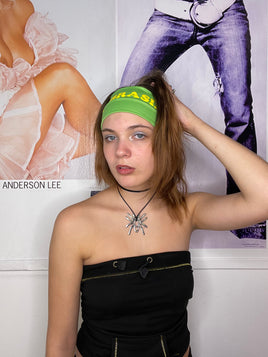 super chunky 2000's headband " brazil " (8 cm)