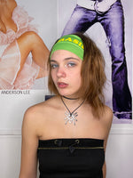 super chunky 2000's headband " brazil " (8 cm)