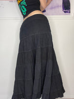 perfect festival low-waisted stretchy waist maxi skirt