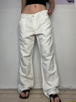 dolce & gabbana loose fit linen pants