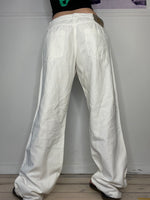 dolce & gabbana loose fit linen pants