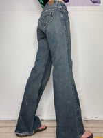 low-waisted perfect fit flare jeans