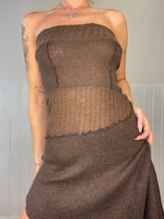 asymmetrical knit wear tube dress