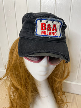 downtown girl ripped kepi hat / cap