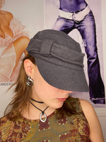 grey kepi cap