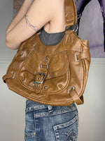 faux leather hobo bag