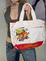 vintage ed hardy tote bag