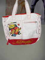 vintage ed hardy tote bag