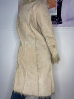 faux suede afghan medi coat