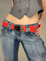 printed buckle belts