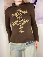 knitwear jumper with embroidered details