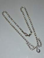 red carpet diamond short pendent necklace