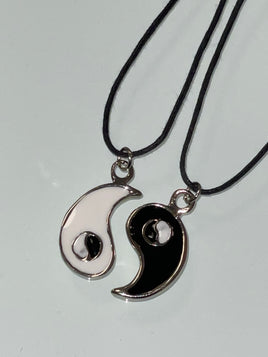 best friends 4-ever ying yang necklace