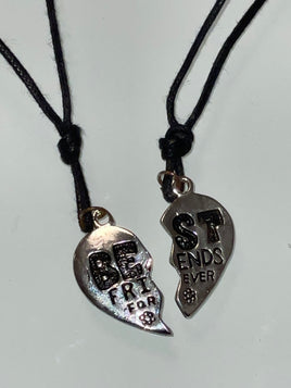 best friends 4-ever heart necklace