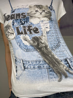 super cute kitten tee