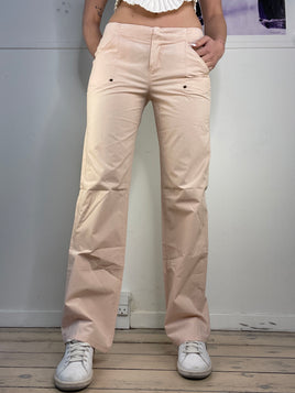 sporty baby pink low waisted pants
