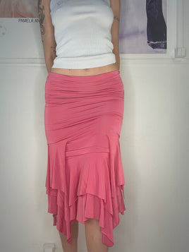 must have pink maxi skirt very stretchy
