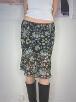 perfect fit flower power stretchy double layer skirt