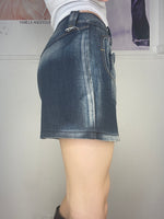 must have denim mini skirt