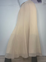 insane red carpet double layered maxi skirt