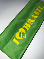 super chunky 2000's headband " brazil " (8 cm)