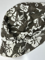 surf girl flower bucket hat