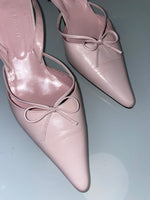 cutest must have baby pink kitten heels genuine leather