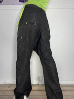 super baggy harem jeans low-waisted