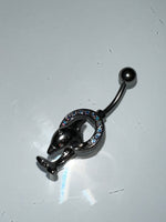 jumping diamond dolphin belly piercing