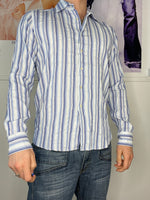 perfect fit striped blue shirt