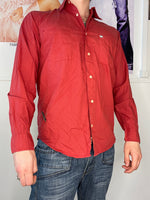 perfect fit raw bright red shirt