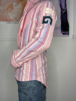 funky boheme multicoloured striped shirt