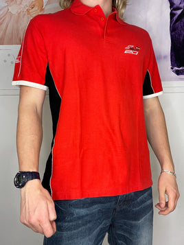 sporty racing polo shirt