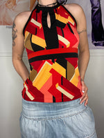 funky halterneck stretchy top