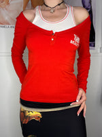 sporty longsleeve double tanktop