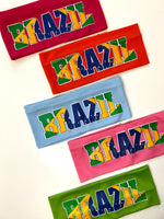 super chunky 2000's headband " brazil " (8 cm)